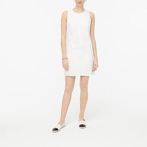 JCREW Denim Shift Dress in white wash